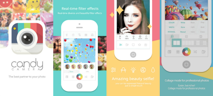 Candy Camera-Selfie Apps For iOS and android