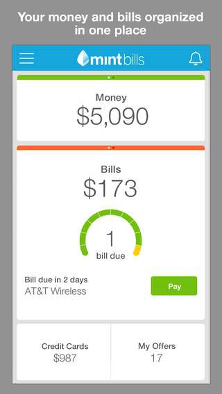 Mint Bills & Money  Control Your Account with iOS Devices