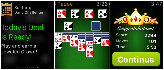 Top 10 Games For Apple Watch-Solitaire