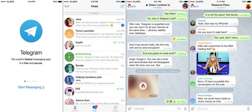 Telegram Private Messaging Apps for iOS Devices